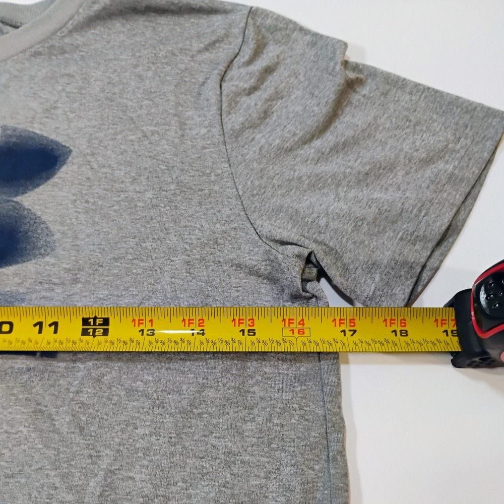 Under Armour Youth Large I Will Graphic Gray Blue Short Sleeve Tee Shirt - Picture 4 of 7